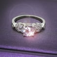 thumbnail image 2 of El anillo del circón de la forma de la hoja para las mujeres y las muchachas anillo del circón de la personalidad del anillo del circón de la manera, 2 of 8