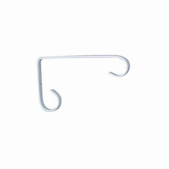 Green Thumb 85162DGT Plant Bracket, Hanging, White Powder-Coated Steel, 6-In. - Quantity 1