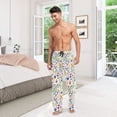 thumbnail image 6 of FORMRS Mens Pajama Pants with Pockets Cotton Sleepwear Lounge Bottoms Sizes S-2XL, Green Wildflower Pattern, 6 of 7