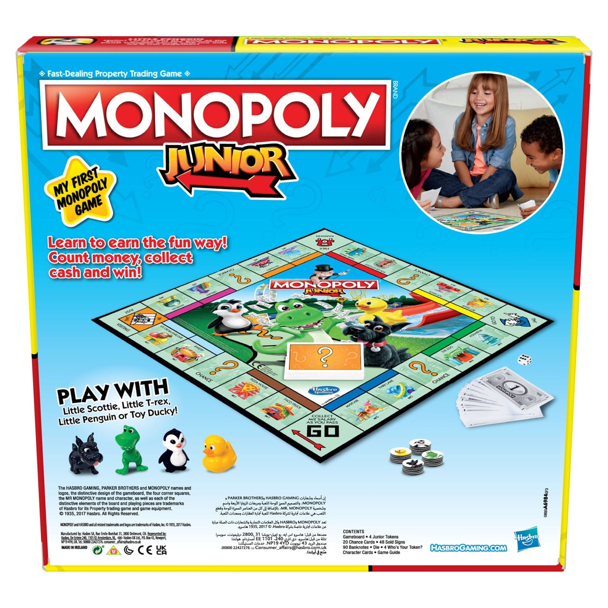 Hasbro Gaming Monopoly Junior: Jogo de tabuleiro da Edição de