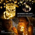 thumbnail image 2 of Batería Fairy Lights chzk de 7 pies, 20 LED, color blanco cálido, resistente al agua, 2 of 7