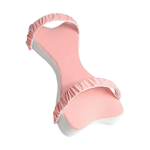 Almohada para piernas y rodillas con espuma viscoelástica para dormir. Equipos, suministros y accesorios. Rosa
