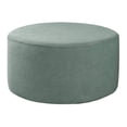 thumbnail image 1 of DOLITY 2x Ottoman Slipcovers Round Footrest Footstool Covers Stretch Storage Ottoman Covers, High Spandex Slipcover Machine Washable, 1 of 9