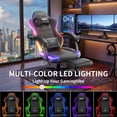 thumbnail image 4 of LaoGeoRon LED Gaming Chairs for Adult with Footrest, RGB Ergonomic Gaming Chair with Lights, Headrest, Lumbar Support, Wide Gamer Chair, 4 of 9