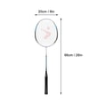 thumbnail image 2 of Badminton Rackets Set, Aluminum Alloy Lightweight Comfortable Grip Badminton Set Adult Primary Professional Badminton Racket for Outdoor Indoor Sports, 2 of 9