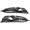 thumbnail image 4 of Zcargel Front Bumper Fog Light Grille Covers Compatible with Audi A7 S-Line S7 2012-2015, Vent Air Duct Frames, ABS Plastic, Chrome Ring, Replaces 4G8807681C9B9 4G8807682C9B9, 4 of 17