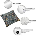 thumbnail image 4 of Acheng William Pimpernel Morris Throw Pillow Covers Set of 2 Aesthetic Pillow for Bedroom Decorative Pillowcase Home Decor Living Room Cushion Case for Bed Sofa Couch White, 4 of 6