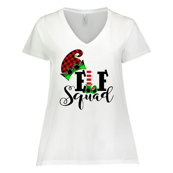 Inktastic Cute Elf Squad Women's Plus Size V-Neck T-Shirt
