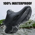 thumbnail image 2 of LAoutun Short rain boots men women ankle fishing boots gardening boots Boating Camping boots black, 2 of 6