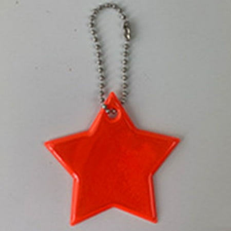 

New Star Colorful Safety Protection Reflective Pendant Bag Pendant Keyings Reflective Keychains Candle Lights Streamer TANGERINE 2