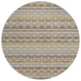 thumbnail image 2 of Addison Rugs Chantille Indoor/Outdoor Transitional Damask Chocolate Machine Washable Round Rug, 8' x 8', 2 of 8
