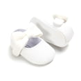 thumbnail image 4 of Infant Baby Girls Bowknot Shoes Soft Sole Princess Wedding Dress Flats Prewalker Newborn Light Baby Sneaker Shoes White 6-12M, 4 of 7