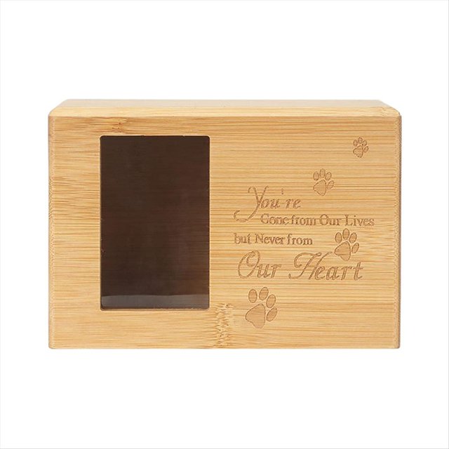 Urna para Mascotas, Urna con Memoria para Cenizas, Urna de CremacióN para Mascotas con de Imagen, Caja de CremacióN de Urna