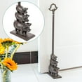 thumbnail image 4 of Sungmor Portable Door Stopper Wedge, 23.4" Tall Cute Three Pig Door Holder, Cast Iron Heavy Duty Animal Statue Door Stops with Handle, Antique Style Decorative Ornaments for Home or Yard, 4 of 7
