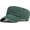 Deep Green, variant on Cadet Army Cap Washed Military Army Hat Vintage Flat Top Hat for Women Men