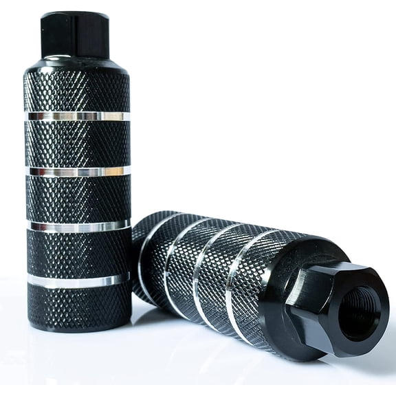 WADEKING WHW Bike Pegs 4.3" Length,Suitable for 14mm Axles, Freestyle BMX Bicycles,Durable and Stylish Non-Slip