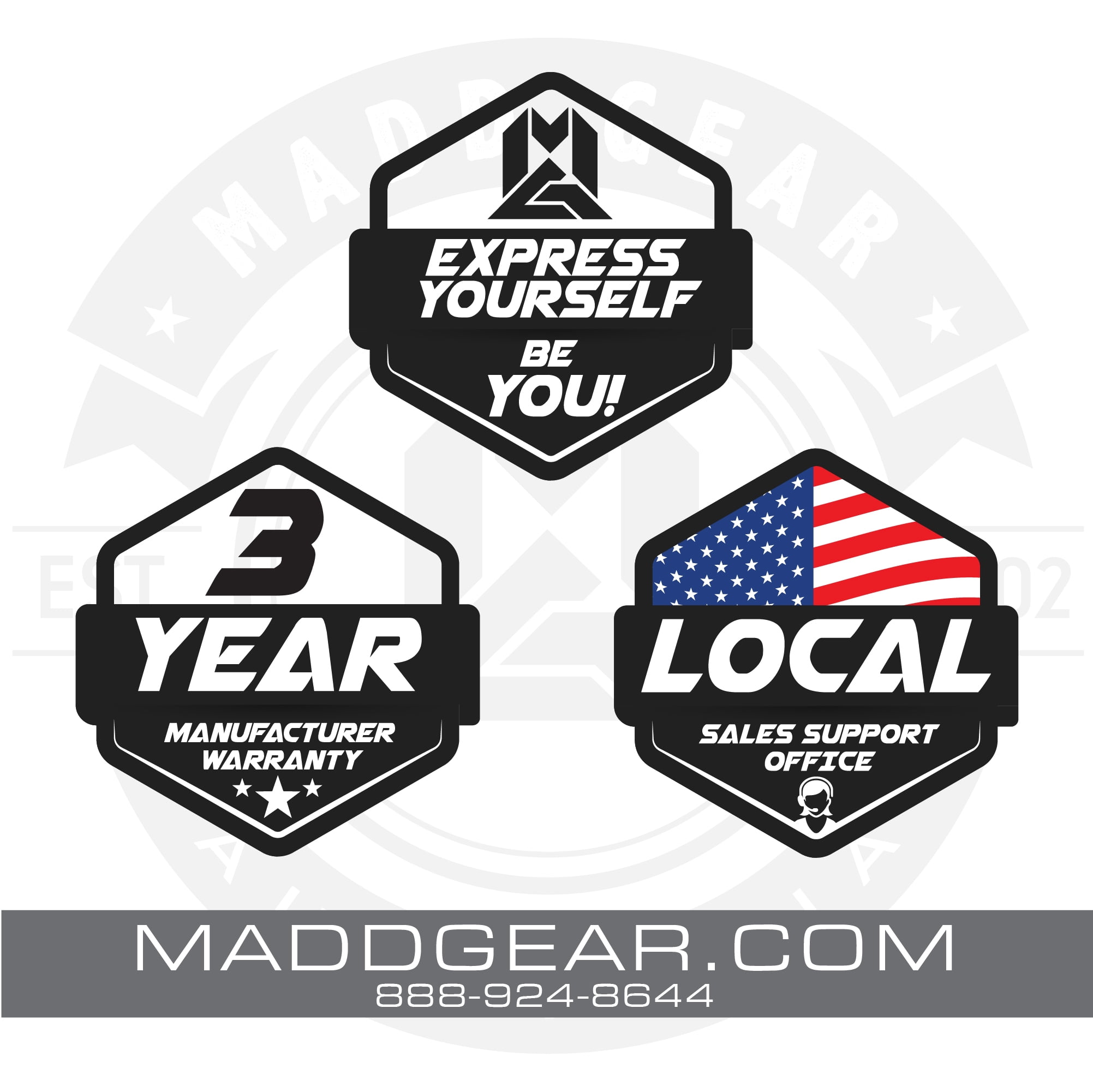 Madd Gear 32" Cruiser Skateboard - Balance- 62mm Wheels with ABEC 7 Bearings