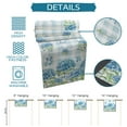 thumbnail image 7 of Table Runner Dresser Scarves 90 Inch Long, Garden Watercolor Hydrangea Floral Linen Dining Table Runners Butterfly on Blue Lattice Grid Tabletop Scarf for Wedding Holiday Party Kitchen, 7 of 7