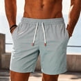 thumbnail image 2 of Hurxie Men's Casual 7 Inch Shorts Twill Drawstring Summer Beach Stretch Golf Shorts with Pockets Gray,4XL, 2 of 5