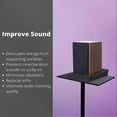 thumbnail image 4 of High-Density Foam Isolation Pads for Studio Speakers, 2-Pack Acoustic Speaker Stands, 4 of 5