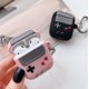 thumbnail image 2 of Compatible con Apple AirPods 1 y Compatible con Apple AirPods 2, funda con diseño de consola de juegos, funda con mosquetón, 2 of 5