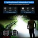 thumbnail image 3 of Linternas LED Recargables 5200.000 Lúmenes Altos Linterna Súper Brillante Linterna Táctica Verdaderamente Potente Batería de hasta 24H de Larga Duración Zoomable 6 Modos de Luz IP67 Resistente al Agua, 3 of 9