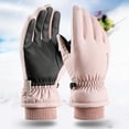thumbnail image 1 of Guantes de esquí para mujer, de invierno, cálidos, con acolchado de terciopelo, resistentes al viento, impermeables, con pantalla táctil, para exteriores, escalada y nieve, 1 of 1