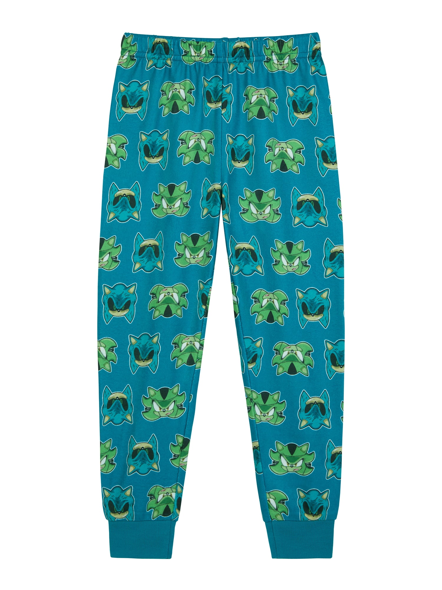 Sonic Boys Halloween Long Sleeve Sleep Top and Pants Set, 2-Piece, Sizes 4-10