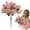 D*2, variant on 2 Bunches 10 Heads Small White Roses Bouquet by Dusknt 10 Heads Artificial Roses for Wedding Decor Arrangements for Home Kitchen Dining Table Centerpieces Indoor Decoration