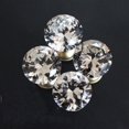 thumbnail image 4 of 4 piezas de diamante transparente brillante con forma de cáliz de cristal con forma de copa de cortina con hebilla, ganchos de pared, colgadores de gancho con cordones, gancho con cordones, bronce Feliz Sencillez, 4 of 5