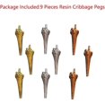 thumbnail image 1 of 9 clavijas de resina para Cribbage, divertidas clavijas de Cribbage de 3 colores, clavijas de tablero de Cribbage que se ajustan a accesorios de juego de juguete de 1/8 agujeros, 1 of 4