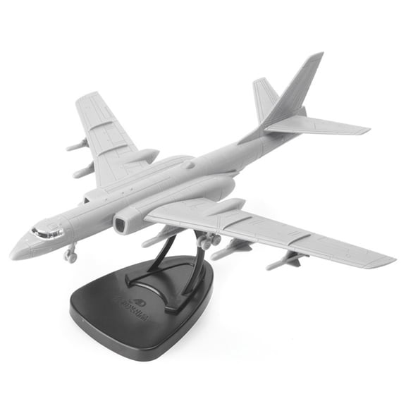 1:144 Unassembled China H-6k Bomber Model Simulation Aircraft Model Aviation Model Aircraft Kits for Collection and Gift