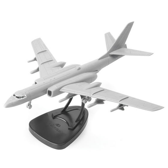 1:144 Unassembled China H-6k Bomber Model Simulation Aircraft Model Aviation Model Aircraft Kits for Collection and Gift