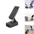 thumbnail image 2 of Support de Banque d'Alimentation Audio 2024 Nouveau Haut-Parleur Intelligent avec Support Support Pliable pour Téléphone Cellulaire Rotation à 360° Support d'Alimentation Audio pour Téléphone, 2 of 4