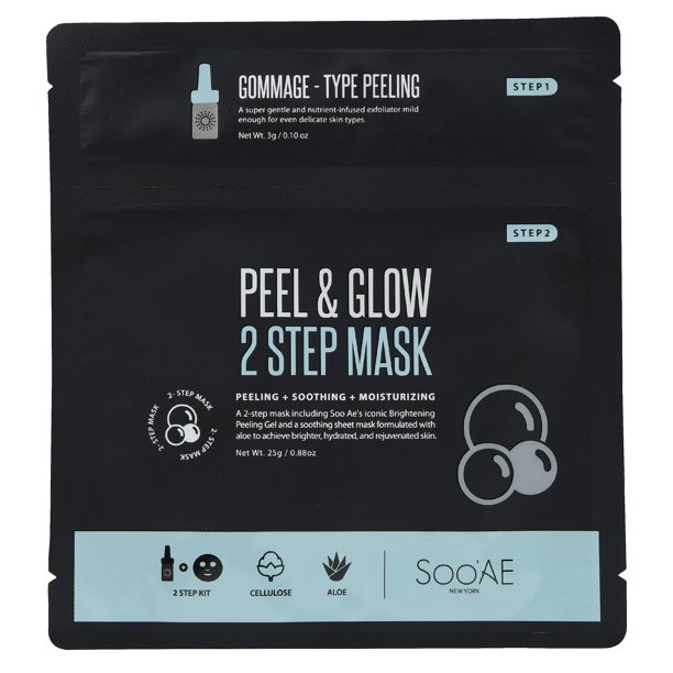 Download Soo Ae Peel Glow 2 Step Face Mask 0 88 Oz Walmart Com Walmart Com PSD Mockup Templates