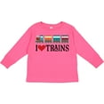 thumbnail image 3 of Inktastic I Love Trains Boys or Girls Long Sleeve Toddler T-Shirt, 3 of 5