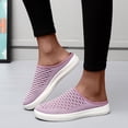 thumbnail image 1 of Zapatos de mujer para mujer, informales, diarios, con punta cerrada, plataforma, media pantuflas de malla Wmkox8yii ytu8940, 1 of 8