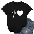 thumbnail image 5 of WTXUE Valentines Tshirts Love Heart Printed Shirts Graphic Tees Crewneck Short Sleeve Tops Business Casual Tops Dressy Casual Beach Tops Dressy Casual Tops Vacation Tops Trendy Tops Light Ashy Xxl, 5 of 7