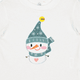 thumbnail image 4 of Inktastic Cute Christmas Snowman in Blue Hat and Scarf Boys or Girls Baby T-Shirt, 4 of 5