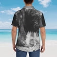thumbnail image 4 of Disketp Heroic Lion Encounter Hawaiian Shirts for Men,Mens Casual Short Sleeve Button Down Shirts Beach Shirt,X-Large, 4 of 7