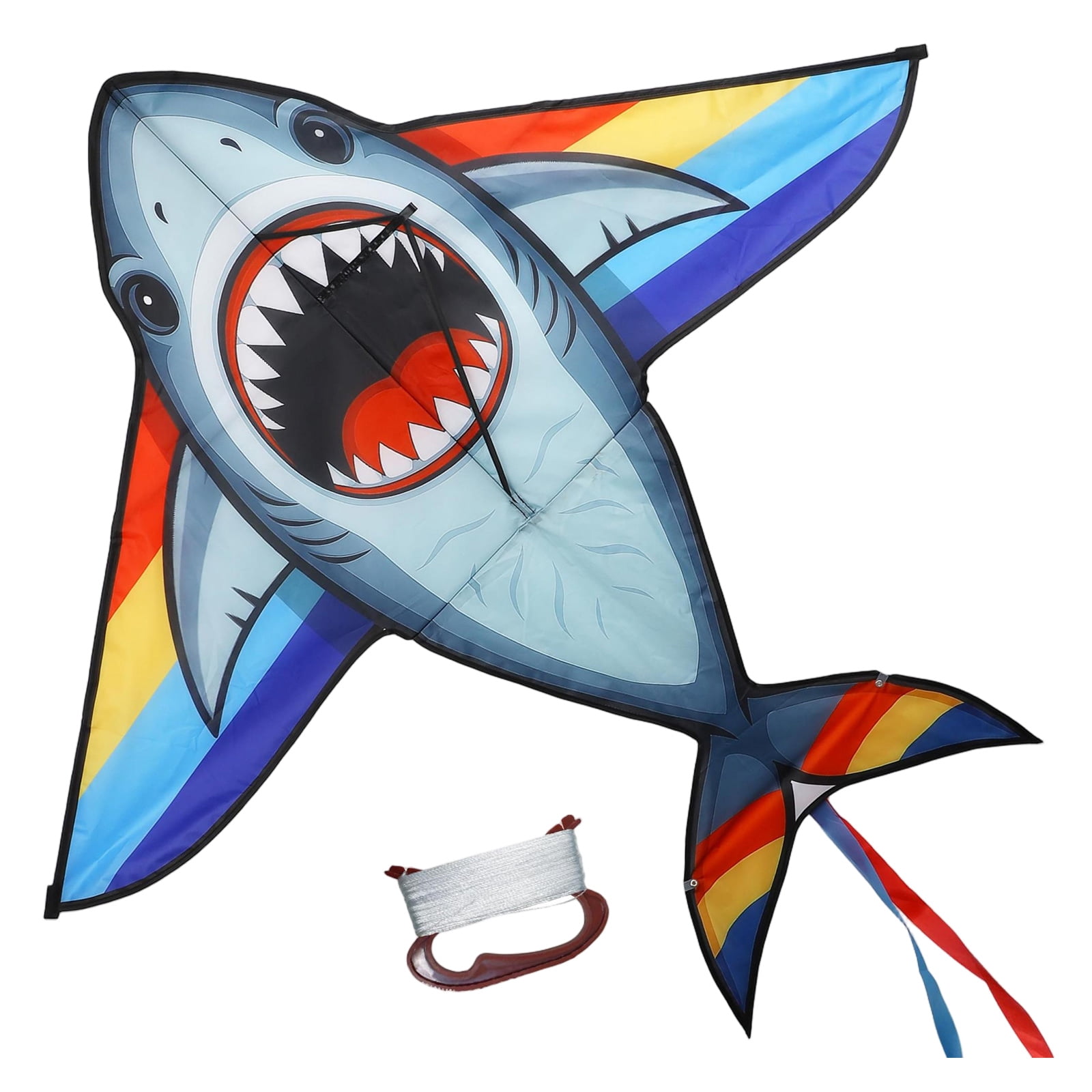 EclipseJewels Dinosaur Kite for Kids and Adults - Easy to Fly with String, Colorful Large Beach Kite for Outdoor Games Family Fun,B