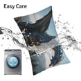 thumbnail image 6 of Pofeuu Wild Blue Cool Dragon Print Polyester Microfiber Plush Pillowcases, Super Soft and Cozy Pillow Case Covers with Envelop Closure（Pillow core not included）-14"x20", 6 of 6