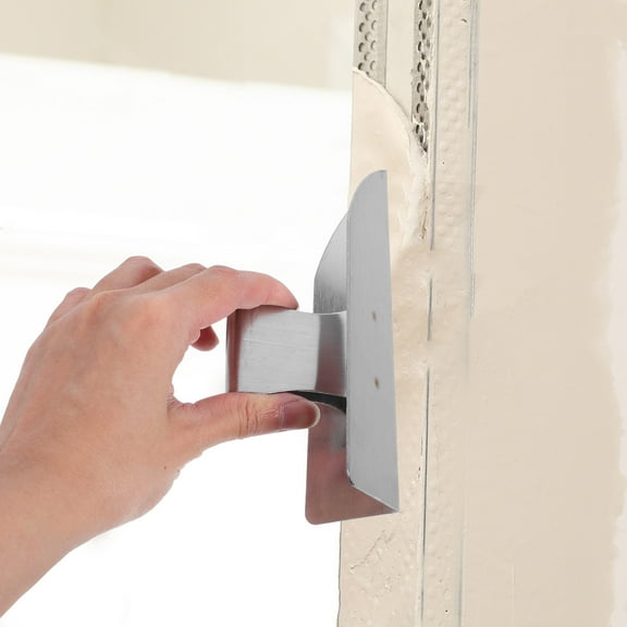 COMPUKAS Drywall Corner Tool Small Stainless Steel Silver 2Pcs