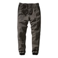 thumbnail image 2 of Pantalón de chándal Pant Match, holgado, estilo chino lavado, para hombre, verde grisáceo, 2 of 5