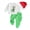 Multicolor, variant on Elippeo Toddler Boys Girls Christmas Outfits 12M 18M 24M  3Y 4Y Dinosaur Letter Print Long Sleeve Sweatshirts Long Pants Hat 3Pcs Clothes Set
