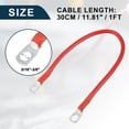 thumbnail image 3 of Car Marine Battery Inverter Cable 5/16"-3/8" 1ft Battery Copper Wire Red, 3 of 7