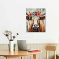 thumbnail image 2 of JRXY  Highland Cow Wall Art Cow Pictures Wall Decor Farmhouse Wall Art Cow Wall Decor Farmhouse Pictures Wall Decor Cow Art Animal Wall Art for Home Farmhouse Decor  12x16 in, 2 of 4