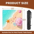 thumbnail image 2 of Mahjong Mat 31.5" x 31.5" Beach Scene Starfish Pink Umbrellas Flip Flops Sandy Shore Non-Slip Noise Reduction American Mahjong Tiles Table Cover for Dominoes Poker Card Board Games Gift, 2 of 8