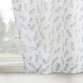 thumbnail image 3 of No. 918 Hawthorne 2-Pack Floral Leaf Sheer Rod Pocket Kitchen Curtains, 52"W X 36"L, 3 of 8
