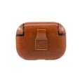 thumbnail image 6 of AirPods Pro Case Cover with Keychain, Allytech Premium PU Leather Shockproof Full Protection Portable Visible Front LED Skin Bluetooth Earbuds Container Case for Apple AirPods 3rd Gen, Brown, 6 of 8